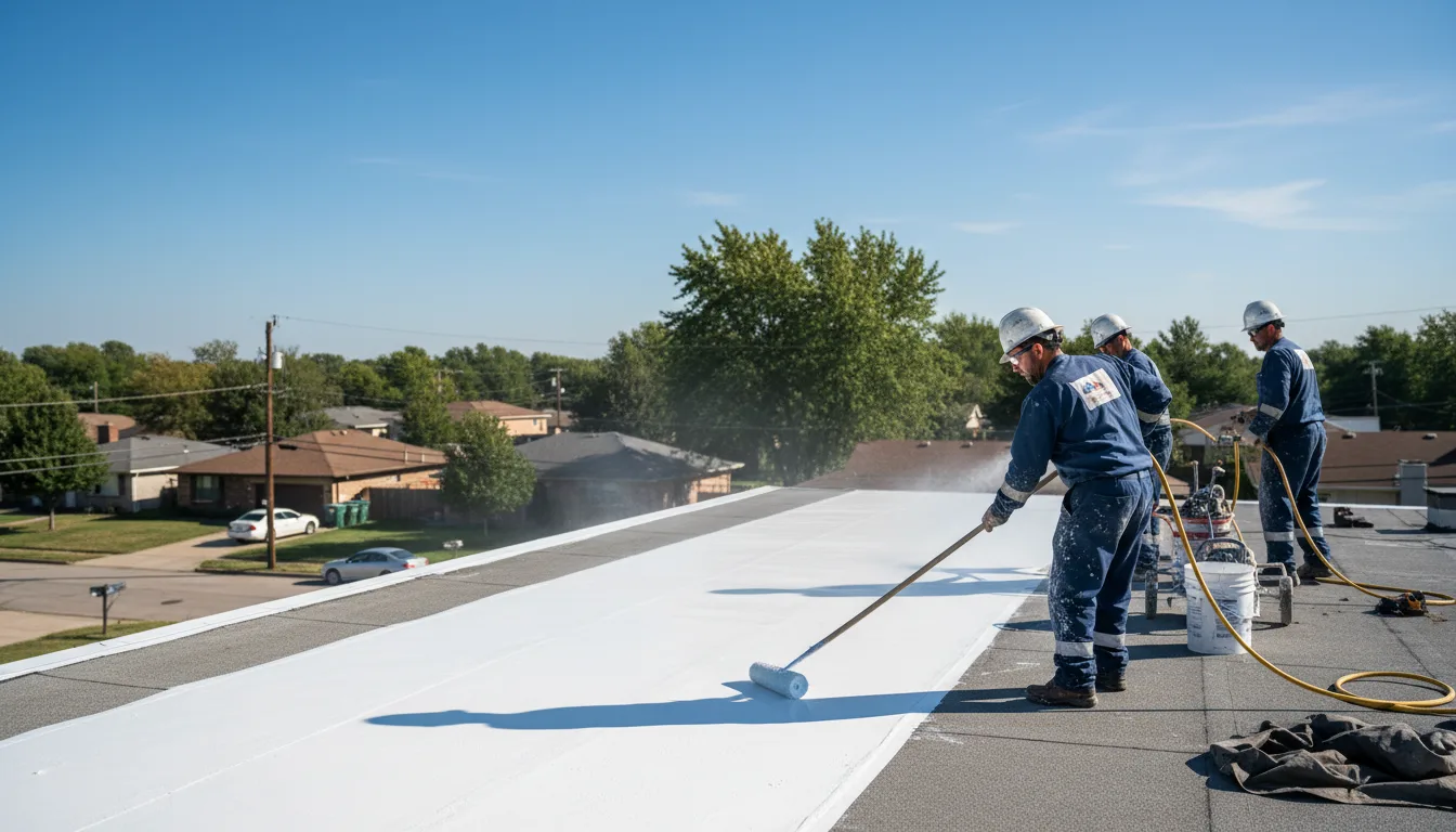 Commercial roof coating in Karnak, IL near me